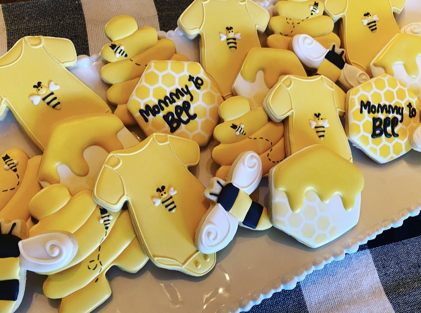 Mommy to Bee Baby Shower Cookies