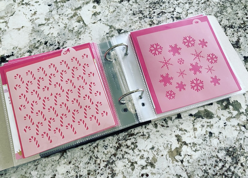 cookie stencil storage