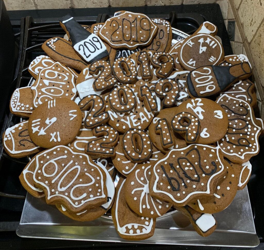 Decorated sugar cookies