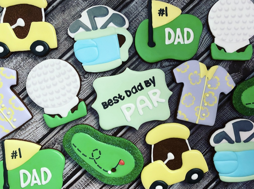 Golf Cookies Decorated