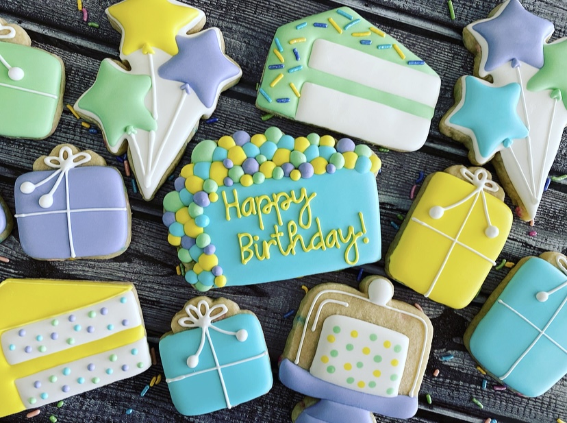 birthday cookies decorated