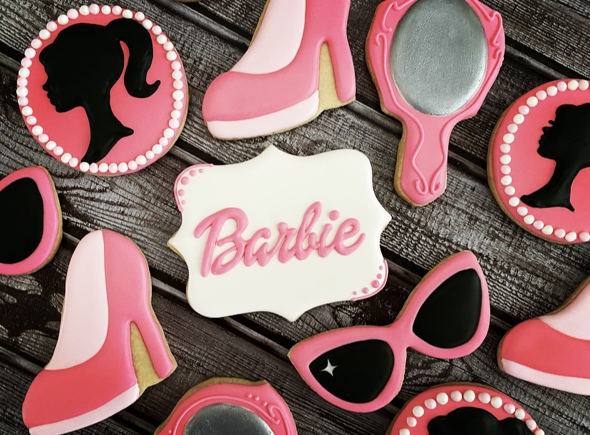 Barbie cookies decorated