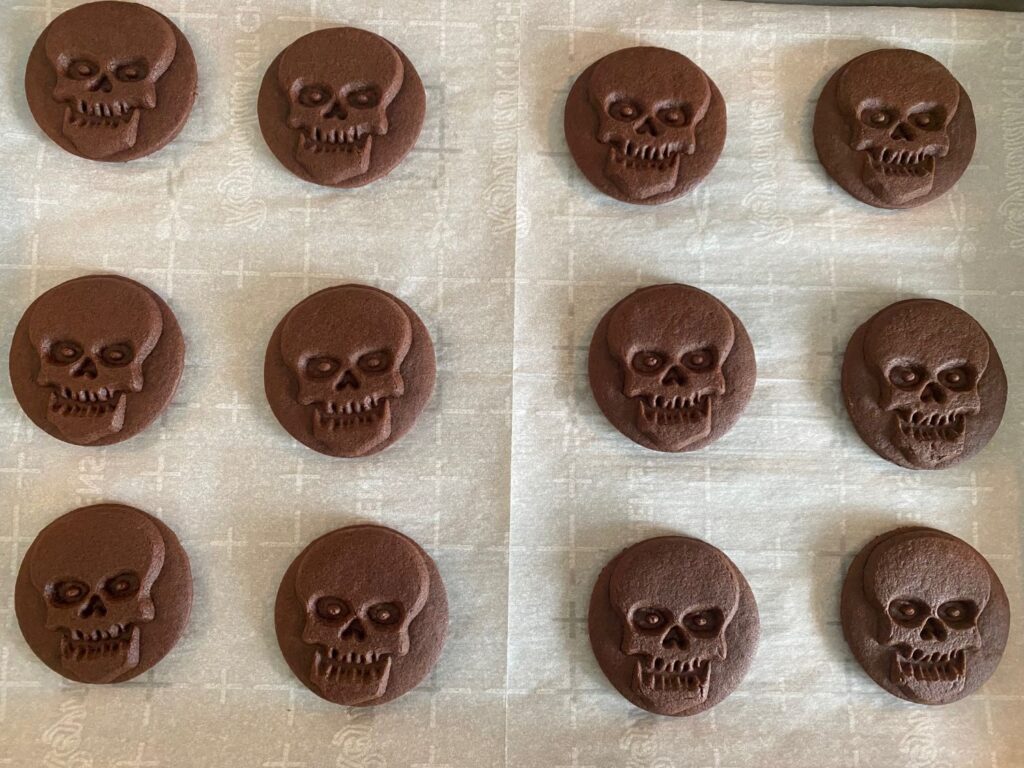 chocolate stamped cookies