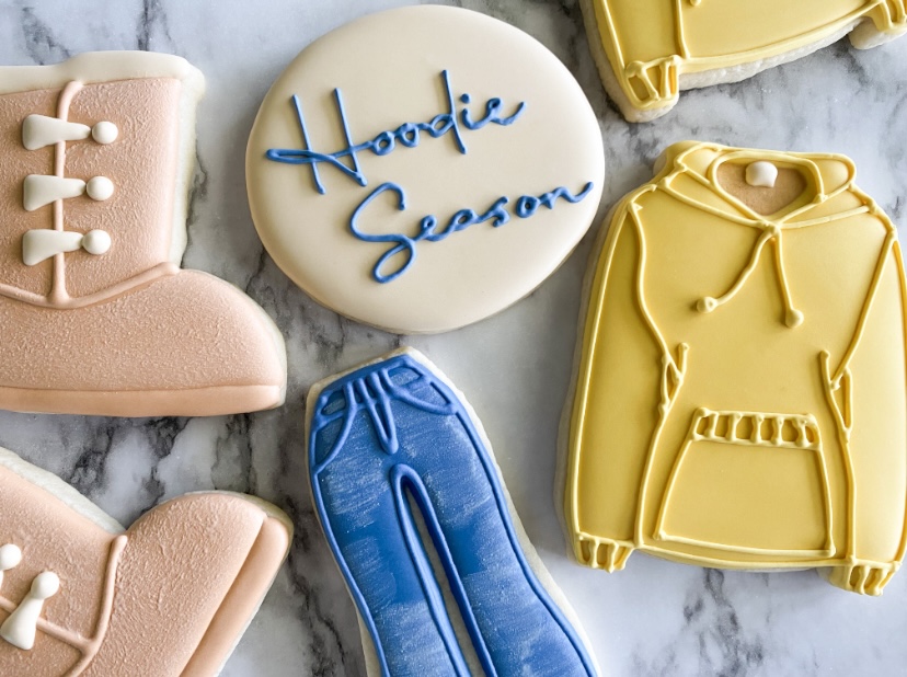 hoodie cookies decorated