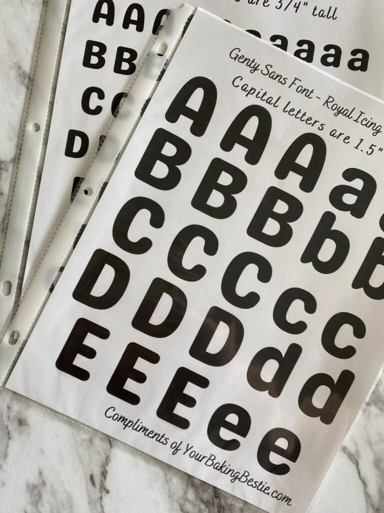 cookie decorating fonts