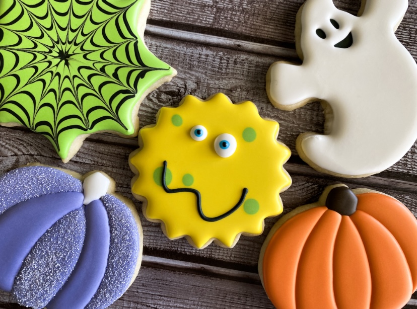 Halloween cookies decorated