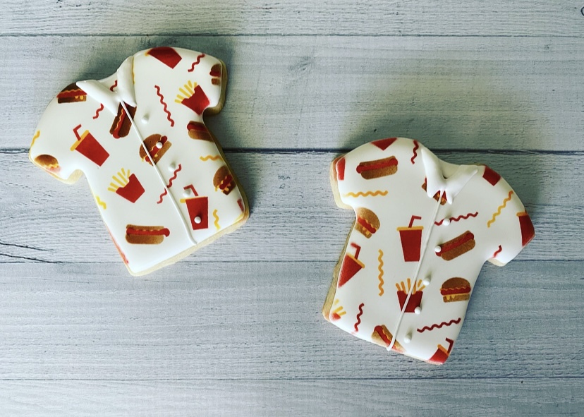 stencil holder for cookie decorating