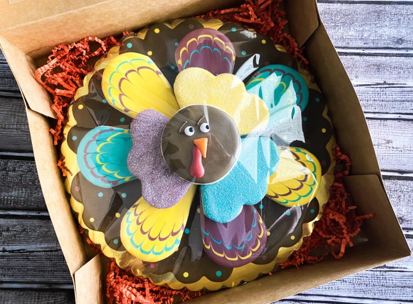 Thanksgiving turkey cookies
