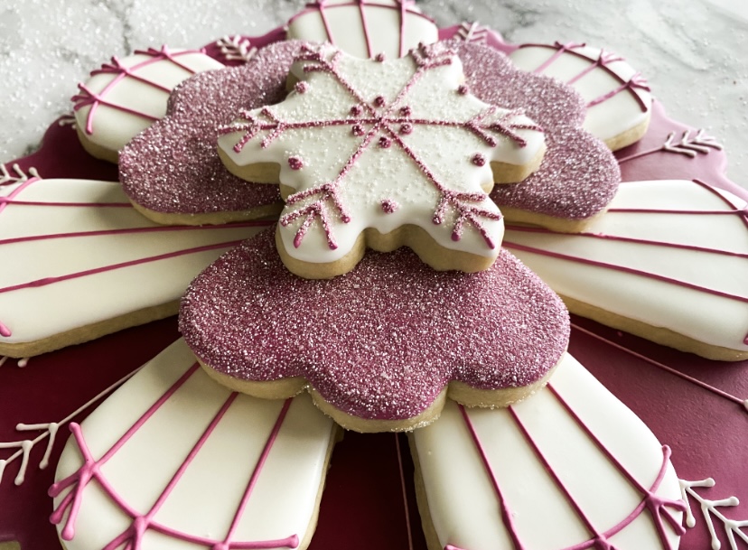 Christmas Cookie Platters Decorated