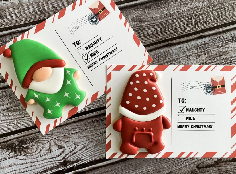 holiday cookie cards