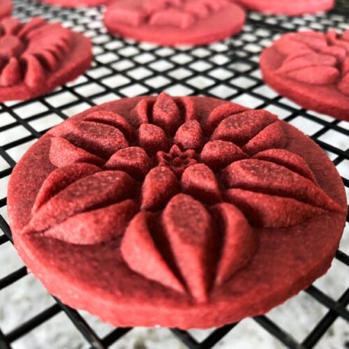 red velvet cookie stamp recipe
