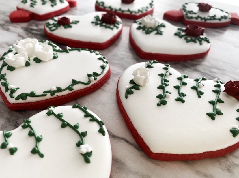 Red Velvet Cutout cookies