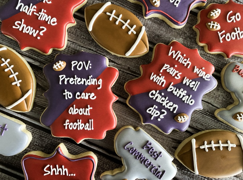 Super Bowl Cookies Decorated For The Big Party