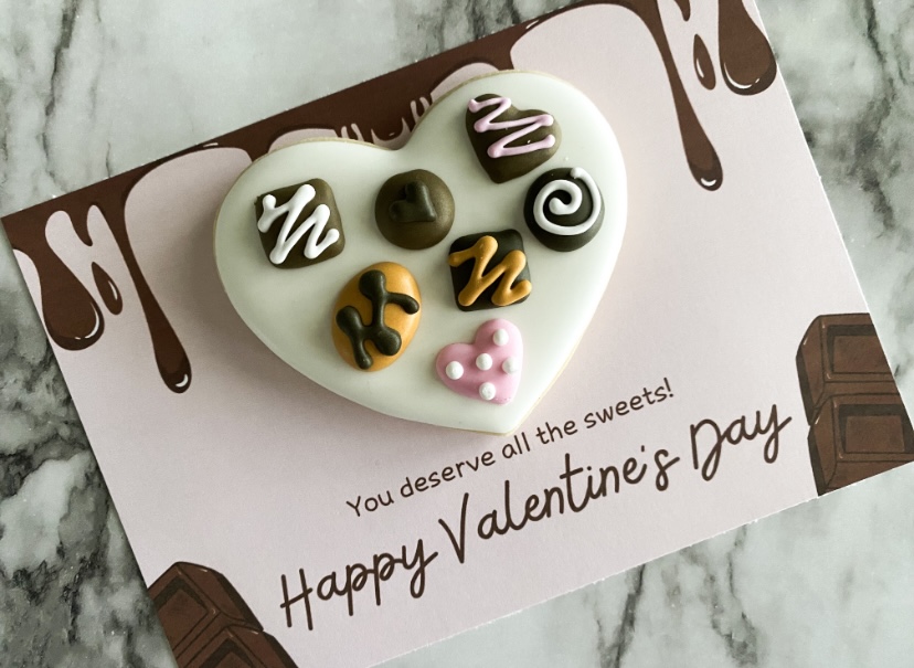 Valentine's Day cookie cards