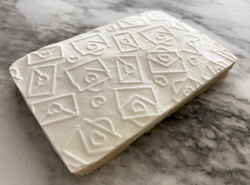 Valentine's Day embossed parchment paper