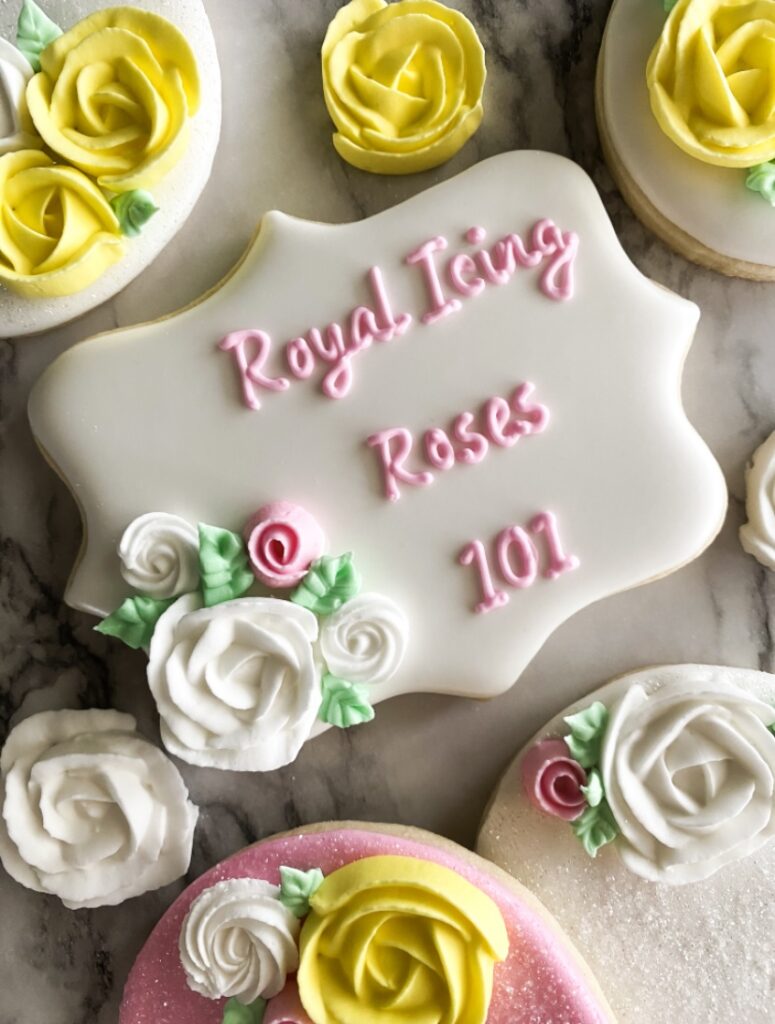royal icing roses