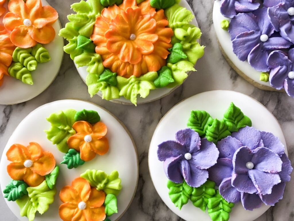 royal icing leaves tutorial