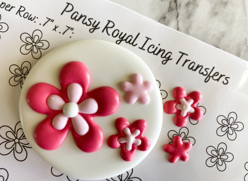 royal icing transfer sheets flowers