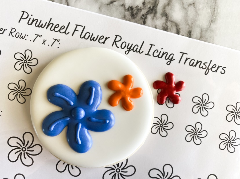 royal icing transfers flowers