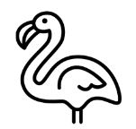 flamingo royal icing transfer sheet