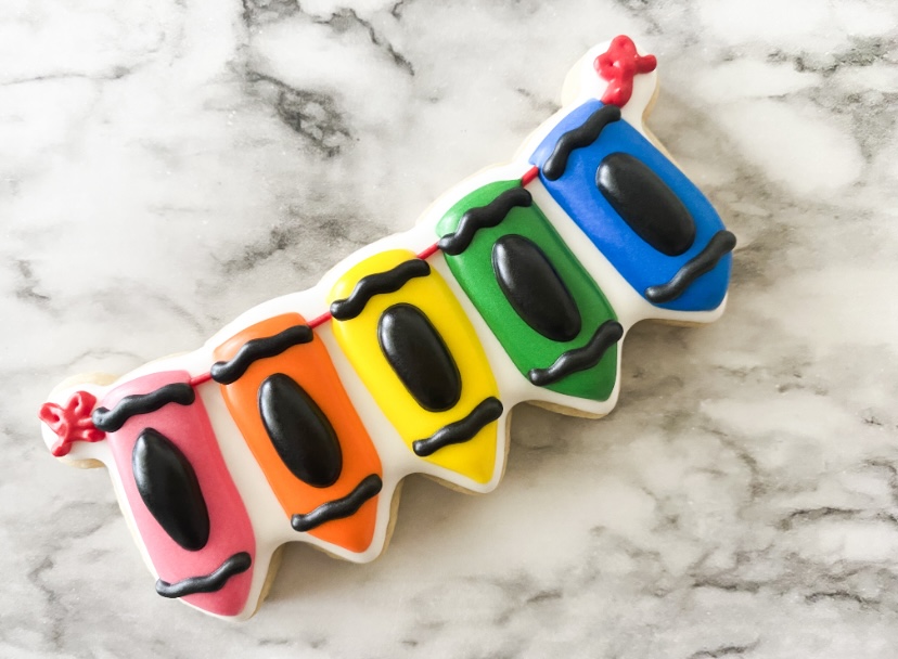 Back to school cookies decorated