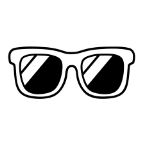 sunglasses royal icing transfers