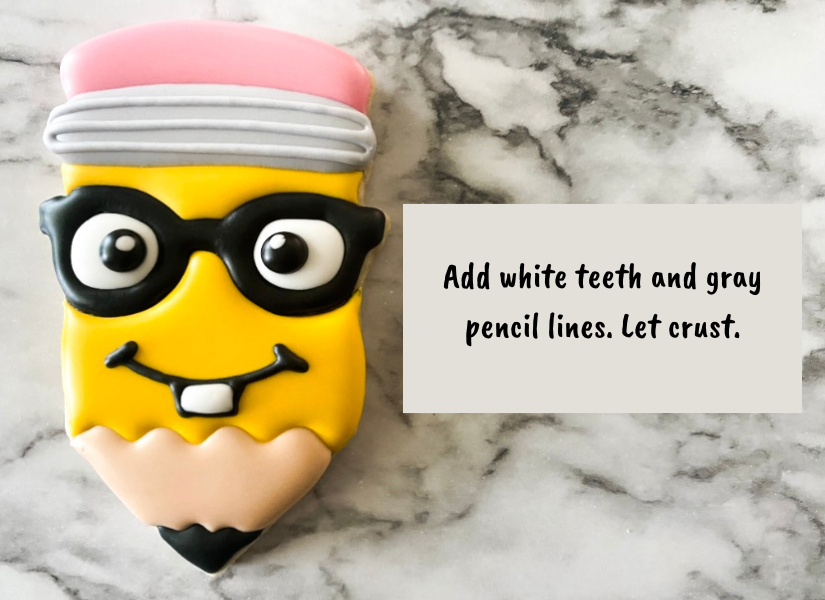 nerdy pencil cookie