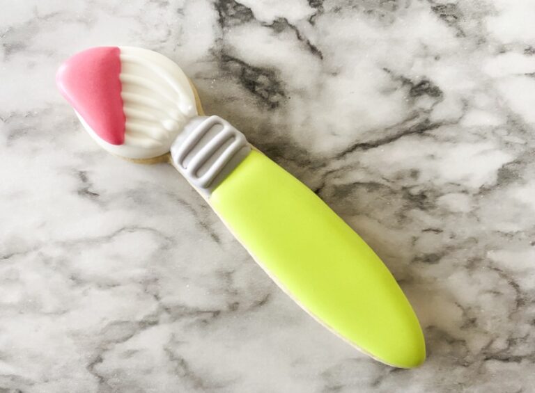 Learn How To Decorate Cookies With Step-By-Step Cookies: Paintbrush Cookie