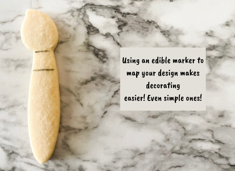 paintbrush cookie