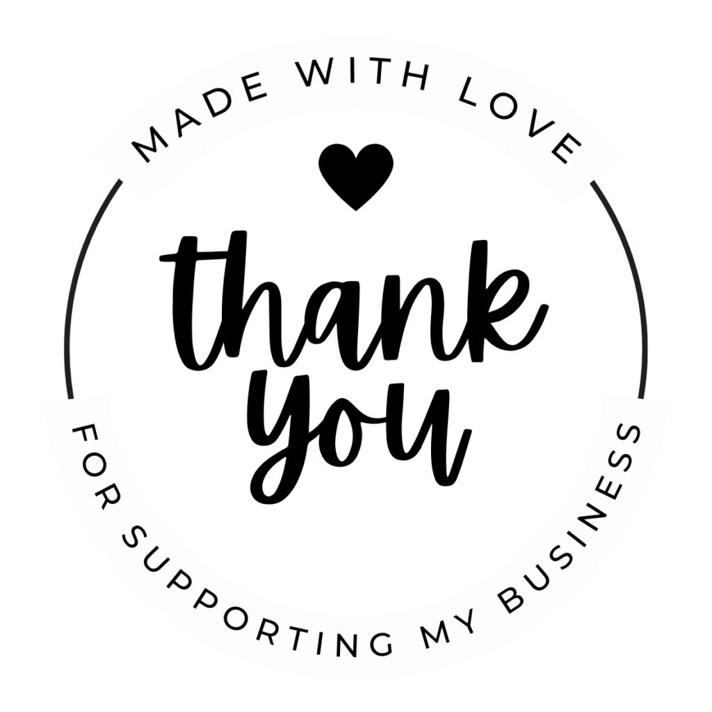 thank you labels for bakery