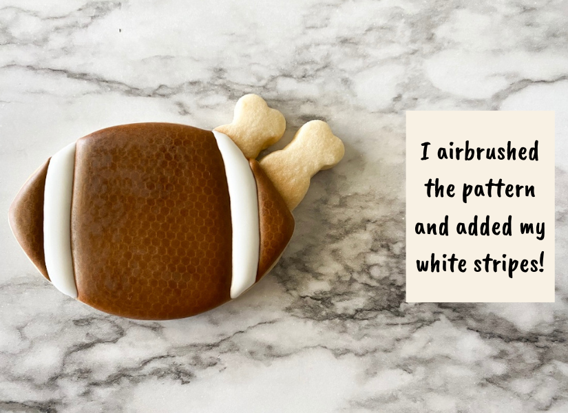 football turkey cookie