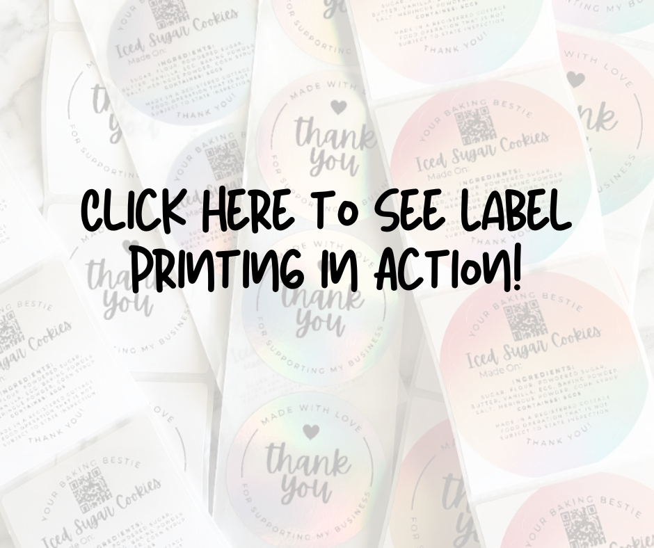 cottage bakery labels
