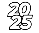 new years royal icing transfers