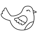 bird royal icing transfers
