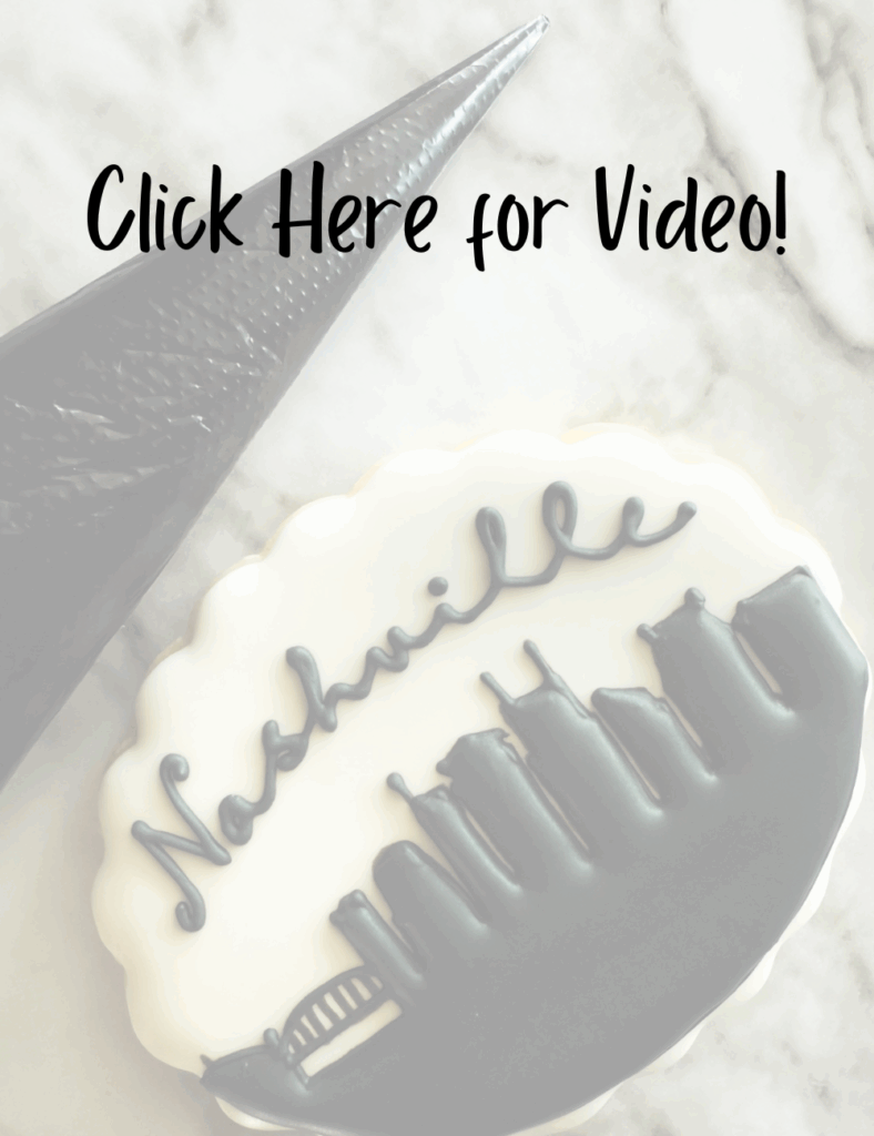 black royal icing