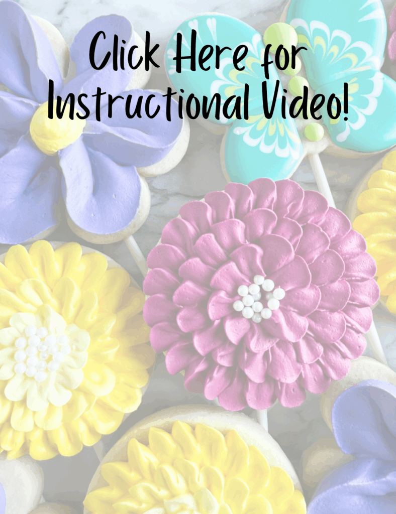 flower cookie bouquet