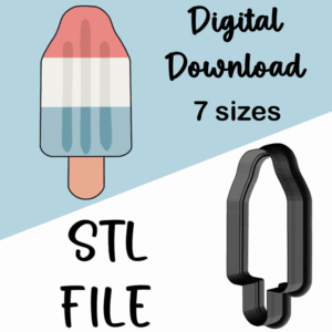 bomb pop cookie cutter STL