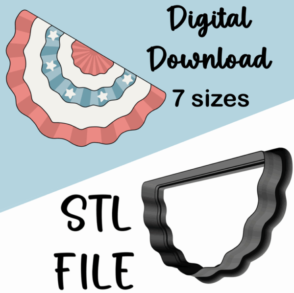 bunting cookie cutter