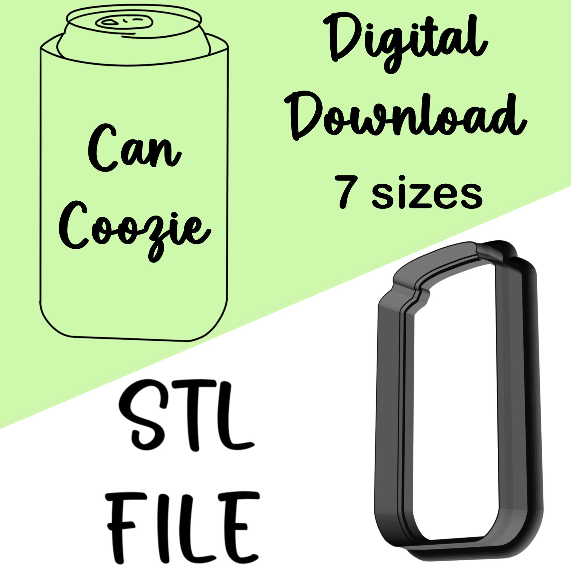 Can Coozie Cookie Cutter - STL File