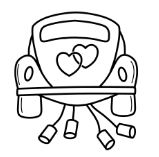 wedding car cookies