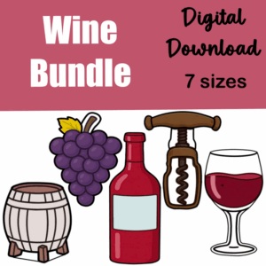 Wine Cookie Cutter Bundle- STL File