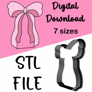 bow cookie cutter stl files