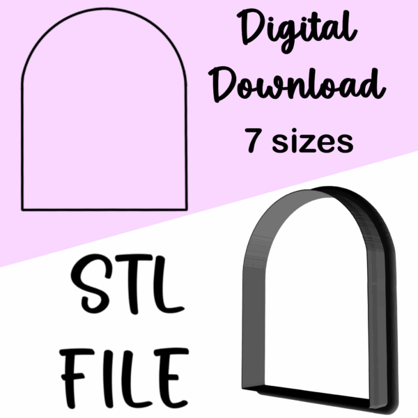 rounded arch cookie cutter