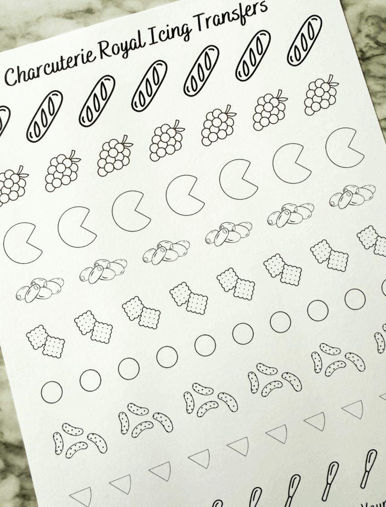 charcuterie cookies decorated