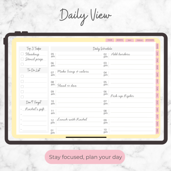 baking bestie digital planner