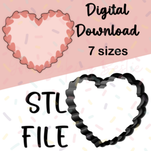 Heart Frame Cookie Cutter - STL File
