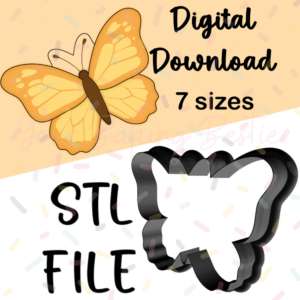 butterfly cookie cutter stl file